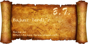 Bajusz Teréz névjegykártya